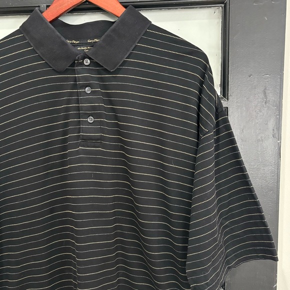 Gary Player Cotton Polo Golf Shirt Size XXL Big & Tall Black Casual Comfort - Picture 3 of 9